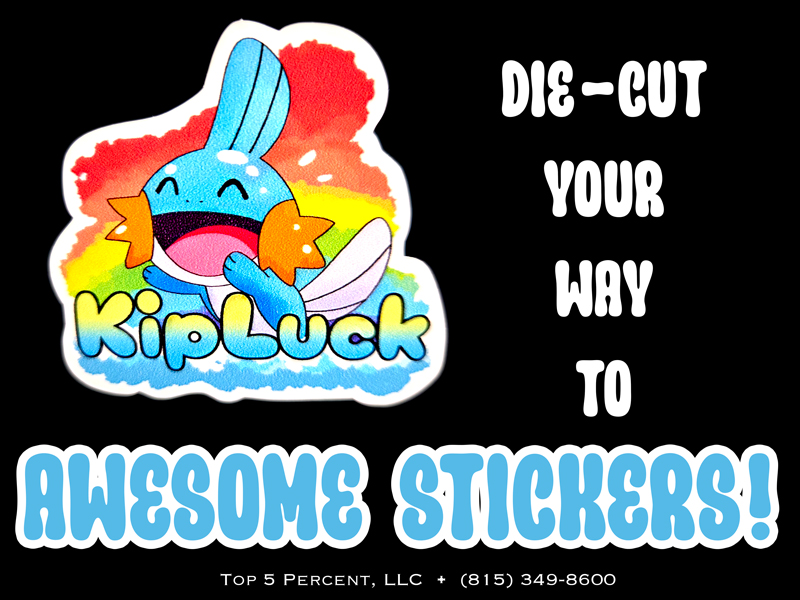 Custom printed labels and sticker sheets from Top 5 Percent in Joliet Illinois