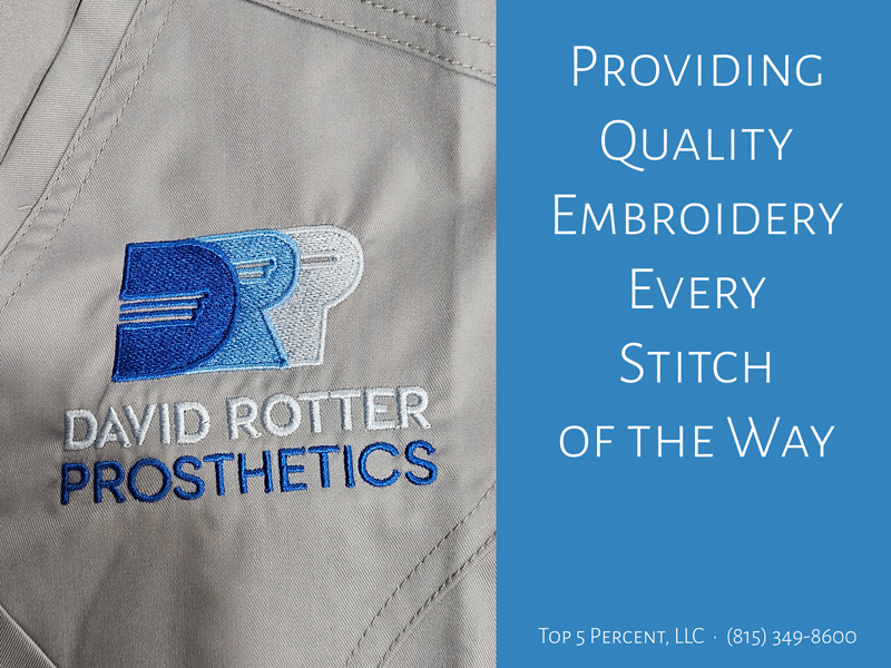 Custom embroidered smocks and work apparel in Joliet Illinois