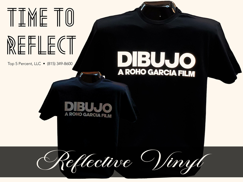 Custom reflective vinyl shirts in Plainfield Illinois