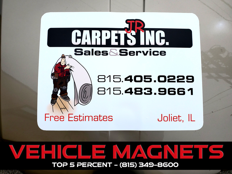 Custom vehicle magnets and car magnets in Joliet, Shorewood, and Crest Hill Illinois
