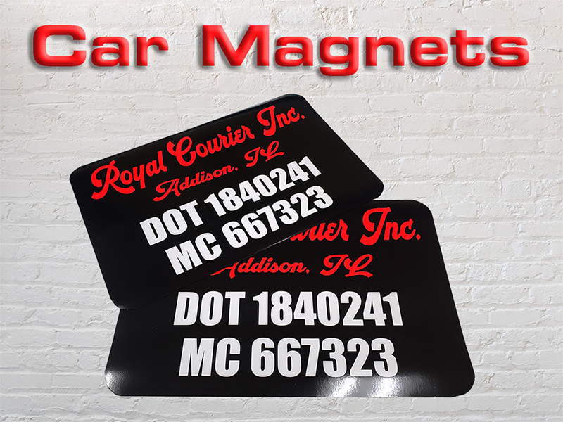 Custom removable vehicle magnets from Top 5 Percent in Joliet Illinois