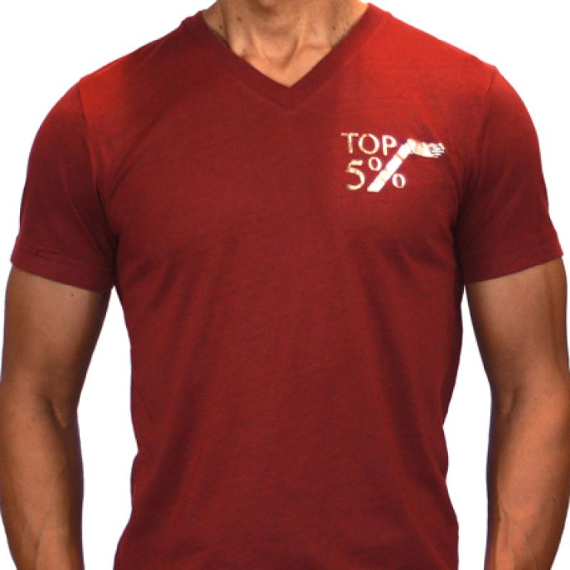 Foil Brand V Maroon