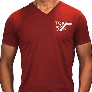 Foil Brand V Maroon — view 1
