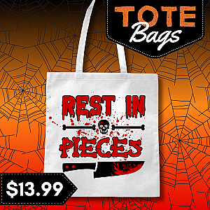 Halloween 'Rest In Pieces' Tote Bag — view 2