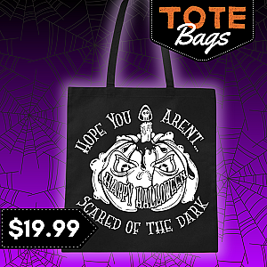 Halloween Glow in the Dark Pumpkin Tote Bag — view 2