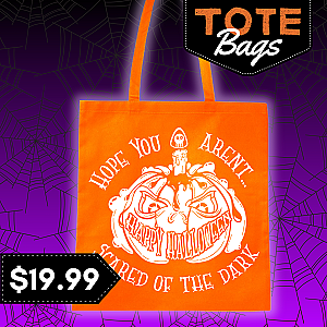 Halloween Glow in the Dark Pumpkin Tote Bag — view 3