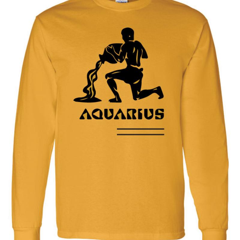Men Aquarius Zodiac Shirt
