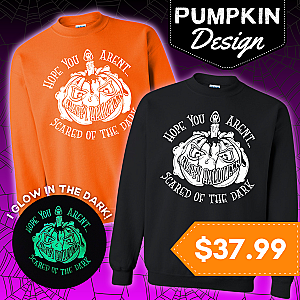 Halloween Glow In The Dark Pumpkin Sweatshirt — view 1