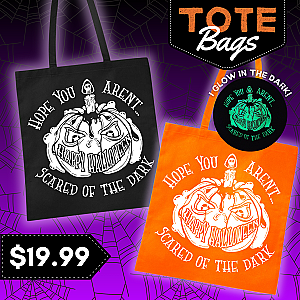 Halloween Glow in the Dark Pumpkin Tote Bag — view 1