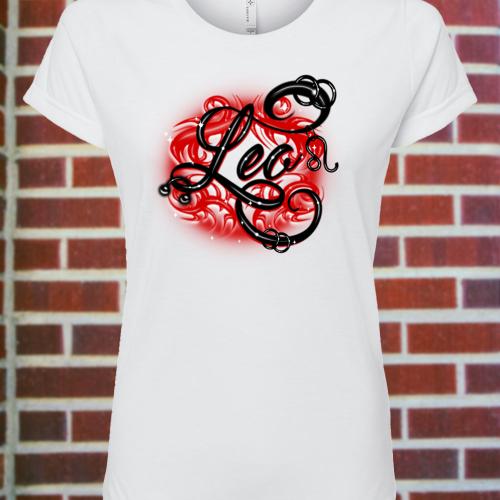 Women's Leo Zodiac Fitted T-Shirt