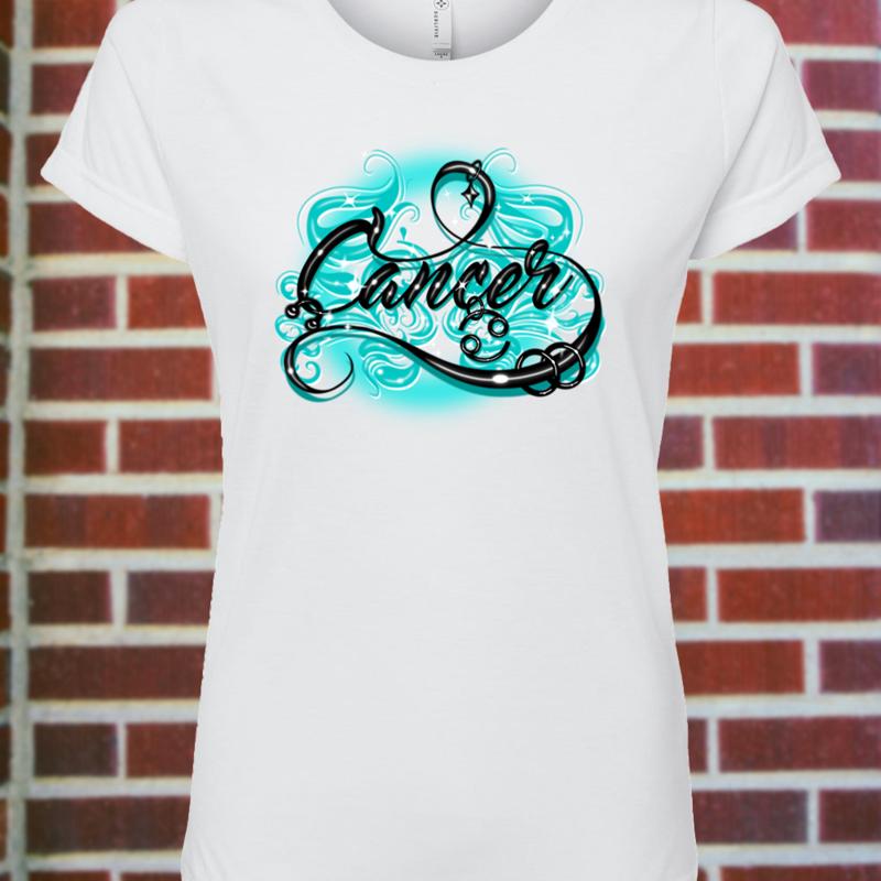 Women's Cancer Zodiac Fitted T-Shirt