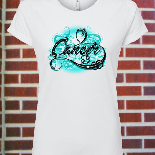 Women's Cancer Zodiac Fitted T-Shirt