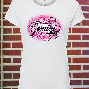 Women's Gemini Zodiac Fitted T-Shirt — view 1