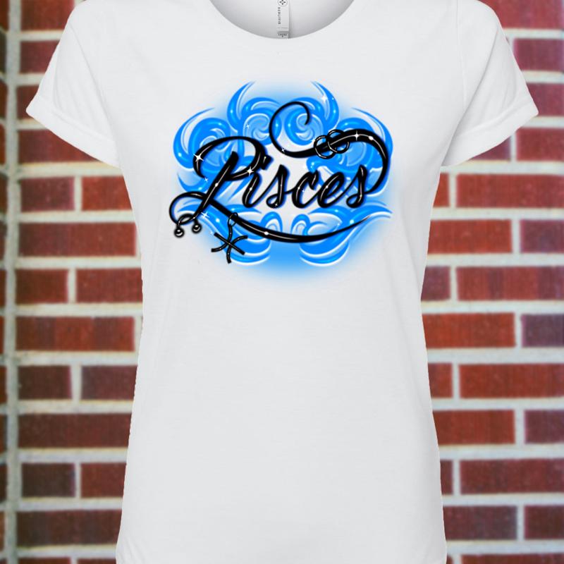 Women's Pisces Zodiac Fitted T-Shirt