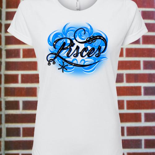 Women's Pisces Zodiac Fitted T-Shirt