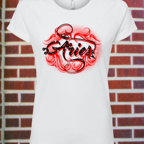 Women's Aries Zodiac Fitted T-Shirt