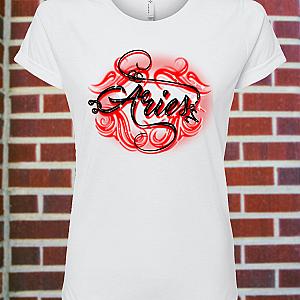 Women's Aries Zodiac Fitted T-Shirt — view 1