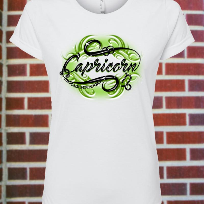 Women's Capricorn Zodiac Fitted T-Shirt