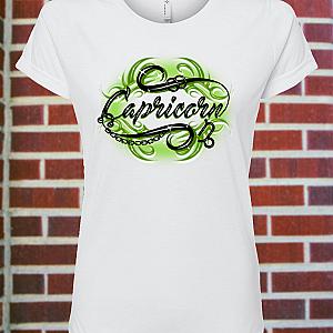 Women's Capricorn Zodiac Fitted T-Shirt — view 1