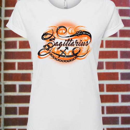 Women's Sagittarius Zodiac Fitted T-Shirt