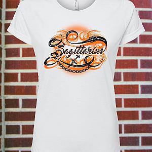Women's Sagittarius Zodiac Fitted T-Shirt — view 1